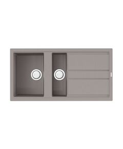 Купить Кухонная мойка Omoikiri Kitagawa 100-2-GR Artceramic/leningrad grey (4993804) по цене 70888 руб., в Санкт-Петебруге в интернет магазине 100-Систем, а также дургие товары Omoikiri из раздела Двойные мойки и Кухонные мойки