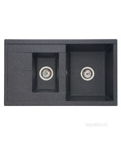 Купить Мойка для кухни из литого мрамора AQUATON Делия 87 графит 1A716232DE210 (1a716232de210) по цене 14718.7 руб., в Санкт-Петебруге в интернет магазине 100-Систем, а также дургие товары AQUATON из раздела Двойные мойки и Кухонные мойки