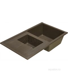 Купить Мойка для кухни из литого мрамора AQUATON Делия 87 кофе 1A716232DE280 (1a716232de280) по цене 14718.7 руб., в Санкт-Петебруге в интернет магазине 100-Систем, а также дургие товары AQUATON из раздела Двойные мойки и Кухонные мойки