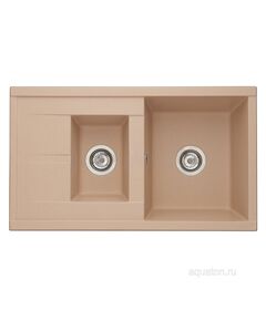 Купить Мойка для кухни из литого мрамора AQUATON Делия 87 латте 1A716232DE260 (1a716232de260) по цене 14718.7 руб., в Санкт-Петебруге в интернет магазине 100-Систем, а также дургие товары AQUATON из раздела Двойные мойки и Кухонные мойки