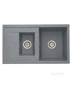 Купить Мойка для кухни из литого мрамора AQUATON Делия 87 серый 1A716232DE230 (1a716232de230) по цене 14718.7 руб., в Санкт-Петебруге в интернет магазине 100-Систем, а также дургие товары AQUATON из раздела Двойные мойки и Кухонные мойки
