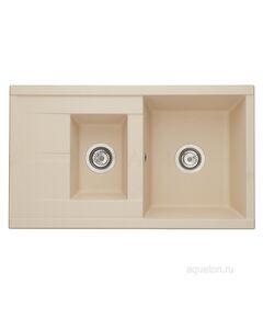 Купить Мойка для кухни из литого мрамора AQUATON Делия 87 шампань 1A716232DE290 (1a716232de290) по цене 14718.7 руб., в Санкт-Петебруге в интернет магазине 100-Систем, а также дургие товары AQUATON из раздела Двойные мойки и Кухонные мойки