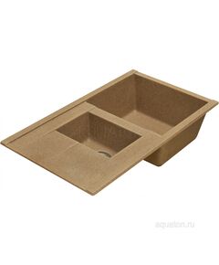 Купить Мойка для кухни из литого мрамора AQUATON Делия 87 терракотовый 1A716232DE270 (1a716232de270) по цене 14718.7 руб., в Санкт-Петебруге в интернет магазине 100-Систем, а также дургие товары AQUATON из раздела Двойные мойки и Кухонные мойки