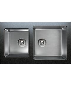 Купить Кухонная мойка комбинированная TOLERO Twist TTS-840 черная (474308) по цене 25900 руб., в Санкт-Петебруге в интернет магазине 100-Систем, а также дургие товары TOLERO из раздела Двойные мойки и Кухонные мойки