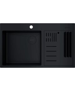 Купить Мойка Akisame 86-2 Side-GB нерж. сталь/графит (4997047) по цене 98888 руб., в Санкт-Петебруге в интернет магазине 100-Систем, а также дургие товары Omoikiri из раздела Двойные мойки и Кухонные мойки