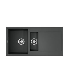 Купить Кухонная мойка Omoikiri Sakaime 100-2-PL Tetogranit/платина (4993899) по цене 42888 руб., в Санкт-Петебруге в интернет магазине 100-Систем, а также дургие товары Omoikiri из раздела Двойные мойки и Кухонные мойки