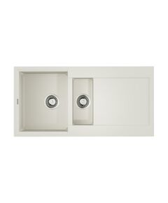 Купить Кухонная мойка Omoikiri Sakaime 100-2-WH Tetogranit/белый (4993895) по цене 42888 руб., в Санкт-Петебруге в интернет магазине 100-Систем, а также дургие товары Omoikiri из раздела Двойные мойки и Кухонные мойки