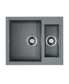Купить Кухонная мойка Omoikiri Sakaime 60-2-GR Tetogranit/leningrad grey (4993554) по цене 40688 руб., в Санкт-Петебруге в интернет магазине 100-Систем, а также дургие товары Omoikiri из раздела Двойные мойки и Кухонные мойки