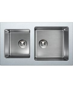 Купить Кухонная мойка комбинированная TOLERO Twist TTS-840 серая металлик (474339) по цене 25900 руб., в Санкт-Петебруге в интернет магазине 100-Систем, а также дургие товары TOLERO из раздела Двойные мойки и Кухонные мойки
