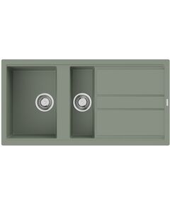Купить Кухонная мойка Omoikiri Kitagawa 100-2-WG Artceramic/wind green (4993252) по цене 70888 руб., в Санкт-Петебруге в интернет магазине 100-Систем, а также дургие товары Omoikiri из раздела Двойные мойки и Кухонные мойки