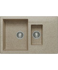 Купить Кухонная каменная мойка Polygran BRIG-770 песочный (621435) по цене 9700 руб., в Санкт-Петебруге в интернет магазине 100-Систем, а также дургие товары POLYGRAN из раздела Двойные мойки и Кухонные мойки