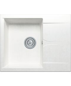 Купить Кухонная каменная мойка Polygran GALS-620 белая (473332) по цене 7600 руб., в Санкт-Петебруге в интернет магазине 100-Систем, а также дургие товары POLYGRAN из раздела Накладные мойки и Кухонные мойки