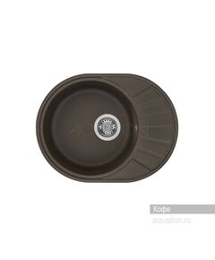 Купить Мойка для кухни из литого мрамора AQUATON Чезана круглая с крылом кофе 1A711232CS280 (1a711232cs280) по цене 7405.7 руб., в Санкт-Петебруге в интернет магазине 100-Систем, а также дургие товары AQUATON из раздела Накладные мойки и Кухонные мойки