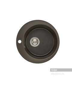 Купить Мойка для кухни из литого мрамора AQUATON Иверия круглая кофе 1A711032IV280 (1a711032iv280) по цене 6427.2 руб., в Санкт-Петебруге в интернет магазине 100-Систем, а также дургие товары AQUATON из раздела Накладные мойки и Кухонные мойки