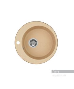 Купить Мойка для кухни из литого мрамора AQUATON Иверия круглая латте 1A711032IV260 (1a711032iv260) по цене 6427.2 руб., в Санкт-Петебруге в интернет магазине 100-Систем, а также дургие товары AQUATON из раздела Накладные мойки и Кухонные мойки