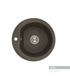 Купить Мойка для кухни из литого мрамора AQUATON Мида круглая кофе 1A712732MD280 (1a712732md280) по цене 6684.7 руб., в Санкт-Петебруге в интернет магазине 100-Систем, а также дургие товары AQUATON из раздела Накладные мойки и Кухонные мойки