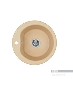 Купить Мойка для кухни из литого мрамора AQUATON Мида круглая латте 1A712732MD260 (1a712732md260) по цене 6684.7 руб., в Санкт-Петебруге в интернет магазине 100-Систем, а также дургие товары AQUATON из раздела Накладные мойки и Кухонные мойки