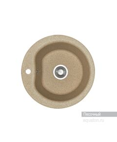 Купить Мойка для кухни из литого мрамора AQUATON Мида круглая песочная 1A712732MD220 (1a712732md220) по цене 6684.7 руб., в Санкт-Петебруге в интернет магазине 100-Систем, а также дургие товары AQUATON из раздела Накладные мойки и Кухонные мойки