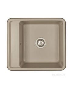 Купить Мойка для кухни из литого мрамора AQUATON Беллис 57 серый  шёлк 1A724932BS250 (1a724932bs250) по цене 11525.7 руб., в Санкт-Петебруге в интернет магазине 100-Систем, а также дургие товары AQUATON из раздела Накладные мойки и Кухонные мойки