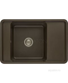 Купить Мойка для кухни из литого мрамора AQUATON Беллис 78 кофе 1A725032BS280 (1a725032bs280) по цене 14203.7 руб., в Санкт-Петебруге в интернет магазине 100-Систем, а также дургие товары AQUATON из раздела Накладные мойки и Кухонные мойки