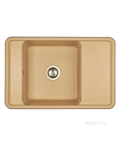 Купить Мойка для кухни из литого мрамора AQUATON Беллис 78 латте 1A725032BS260 (1a725032bs260) по цене 14203.7 руб., в Санкт-Петебруге в интернет магазине 100-Систем, а также дургие товары AQUATON из раздела Накладные мойки и Кухонные мойки
