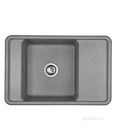 Купить Мойка для кухни из литого мрамора AQUATON Беллис 78 серый 1A725032BS230 (1a725032bs230) по цене 14203.7 руб., в Санкт-Петебруге в интернет магазине 100-Систем, а также дургие товары AQUATON из раздела Накладные мойки и Кухонные мойки