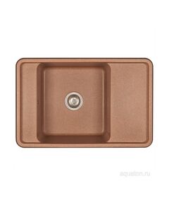 Купить Мойка для кухни из литого мрамора AQUATON Беллис 78 терракотовый 1A725032BS270 (1a725032bs270) по цене 14203.7 руб., в Санкт-Петебруге в интернет магазине 100-Систем, а также дургие товары AQUATON из раздела Накладные мойки и Кухонные мойки