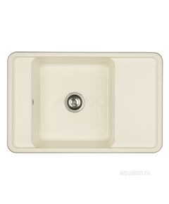 Купить Мойка для кухни из литого мрамора AQUATON Беллис 78 жемчуг 1A725032BS240 (1a725032bs240) по цене 14203.7 руб., в Санкт-Петебруге в интернет магазине 100-Систем, а также дургие товары AQUATON из раздела Накладные мойки и Кухонные мойки