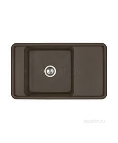 Купить Мойка для кухни из литого мрамора AQUATON Беллис 87 кофе 1A724832BS280 (1a724832bs280) по цене 14718.7 руб., в Санкт-Петебруге в интернет магазине 100-Систем, а также дургие товары AQUATON из раздела Накладные мойки и Кухонные мойки