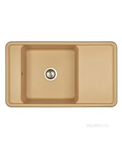 Купить Мойка для кухни из литого мрамора AQUATON Беллис 87 латте 1A724832BS260 (1a724832bs260) по цене 14718.7 руб., в Санкт-Петебруге в интернет магазине 100-Систем, а также дургие товары AQUATON из раздела Накладные мойки и Кухонные мойки