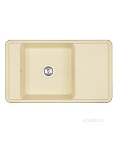 Купить Мойка для кухни из литого мрамора AQUATON Беллис 87 шампань 1A724832BS290 (1a724832bs290) по цене 14718.7 руб., в Санкт-Петебруге в интернет магазине 100-Систем, а также дургие товары AQUATON из раздела Накладные мойки и Кухонные мойки
