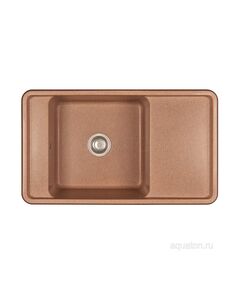 Купить Мойка для кухни из литого мрамора AQUATON Беллис 87 терракотовый 1A724832BS270 (1a724832bs270) по цене 14718.7 руб., в Санкт-Петебруге в интернет магазине 100-Систем, а также дургие товары AQUATON из раздела Накладные мойки и Кухонные мойки