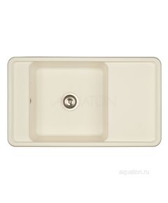 Купить Мойка для кухни из литого мрамора AQUATON Беллис 87 жемчуг 1A724832BS240 (1a724832bs240) по цене 14718.7 руб., в Санкт-Петебруге в интернет магазине 100-Систем, а также дургие товары AQUATON из раздела Накладные мойки и Кухонные мойки