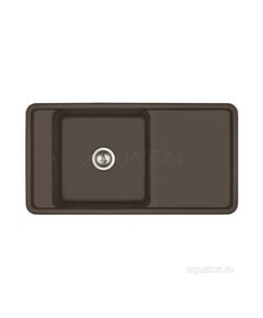 Купить Мойка для кухни из литого мрамора AQUATON Беллис 97 кофе 1A725132BS280 (1a725132bs280) по цене 18632.7 руб., в Санкт-Петебруге в интернет магазине 100-Систем, а также дургие товары AQUATON из раздела Накладные мойки и Кухонные мойки