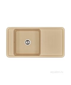 Купить Мойка для кухни из литого мрамора AQUATON Беллис 97 латте 1A725132BS260 (1a725132bs260) по цене 18632.7 руб., в Санкт-Петебруге в интернет магазине 100-Систем, а также дургие товары AQUATON из раздела Накладные мойки и Кухонные мойки