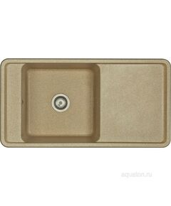 Купить Мойка для кухни из литого мрамора AQUATON Беллис 97 песочный 1A725132BS220 (1a725132bs220) по цене 18632.7 руб., в Санкт-Петебруге в интернет магазине 100-Систем, а также дургие товары AQUATON из раздела Накладные мойки и Кухонные мойки
