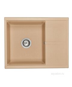 Купить Мойка для кухни из литого мрамора AQUATON Делия 65 латте 1A718632DE260 (1a718632de260) по цене 9826.2 руб., в Санкт-Петебруге в интернет магазине 100-Систем, а также дургие товары AQUATON из раздела Накладные мойки и Кухонные мойки