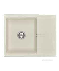 Купить Мойка для кухни из литого мрамора AQUATON Делия 65 жемчуг 1A718632DE240 (1a718632de240) по цене 9826.2 руб., в Санкт-Петебруге в интернет магазине 100-Систем, а также дургие товары AQUATON из раздела Накладные мойки и Кухонные мойки