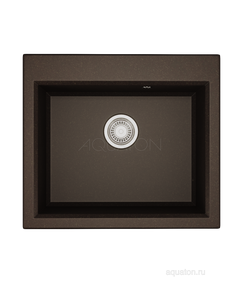 Купить Мойка для кухни из литого мрамора AQUATON Линеа 58 кофе 1A733032LW280 (1a733032lw280) по цене 10392.7 руб., в Санкт-Петебруге в интернет магазине 100-Систем, а также дургие товары AQUATON из раздела Накладные мойки и Кухонные мойки