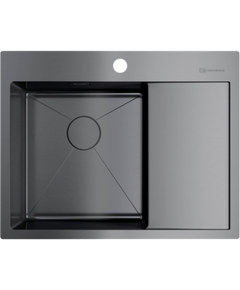 Купить Кухонная мойка Omoikiri Akisame 65-GM-L (4973097) по цене 65888 руб., в Санкт-Петебруге в интернет магазине 100-Систем, а также дургие товары Omoikiri из раздела Накладные мойки и Кухонные мойки
