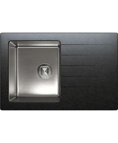 Купить Кухонная мойка комбинированная TOLERO Twist TTS-760 черная (474148) по цене 18750 руб., в Санкт-Петебруге в интернет магазине 100-Систем, а также дургие товары TOLERO из раздела Накладные мойки и Кухонные мойки