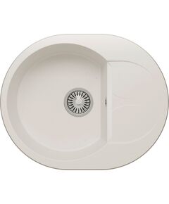 Купить Кухонная каменная мойка Polygran ATOL-620 белая (678972) по цене 6600 руб., в Санкт-Петебруге в интернет магазине 100-Систем, а также дургие товары POLYGRAN из раздела Накладные мойки и Кухонные мойки