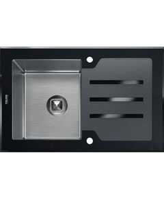 Купить Кухонная мойка комбинированная TOLERO Ceramic Glass TG-780 черная (998569) по цене 30250 руб., в Санкт-Петебруге в интернет магазине 100-Систем, а также дургие товары TOLERO из раздела Накладные мойки и Кухонные мойки