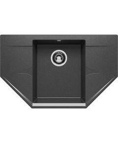 Купить Кухонная каменная мойка Polygran RIFF-800 черная (679078) по цене 9700 руб., в Санкт-Петебруге в интернет магазине 100-Систем, а также дургие товары POLYGRAN из раздела Накладные мойки и Кухонные мойки