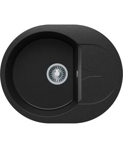 Купить Кухонная каменная мойка Polygran ATOL-620 черная (678958) по цене 6600 руб., в Санкт-Петебруге в интернет магазине 100-Систем, а также дургие товары POLYGRAN из раздела Накладные мойки и Кухонные мойки