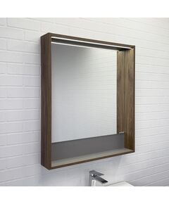 Купить COMFORTY. Зеркало-короб "Томари-70" дуб темно-коричневый с подсветкой (00-00005791cf) по цене 12980 руб., в Санкт-Петебруге в интернет магазине 100-Систем, а также дургие товары COMFORTY из раздела Зеркала и Мебель для ванной комнаты