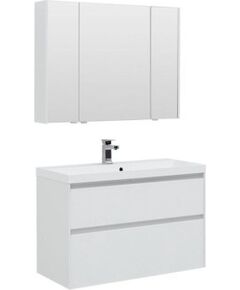 Купить Мебель для ванной Aquanet Гласс 100 белый (240468) по цене 96341 руб., в Санкт-Петебруге в интернет магазине 100-Систем, а также дургие товары AQUANET из раздела Готовые решения для ванной комнаты и Мебель для ванной комнаты