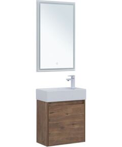 Купить Мебель для ванной Aquanet Nova Lite 50 дуб рустикальный (с дверецей) (00302530) по цене 32144 руб., в Санкт-Петебруге в интернет магазине 100-Систем, а также дургие товары AQUANET из раздела Готовые решения для ванной комнаты и Мебель для ванной комнаты