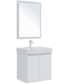 Купить Мебель для ванной Aquanet Nova Lite 60 белый глянец (2 дверцы) (302532) по цене 42598 руб., в Санкт-Петебруге в интернет магазине 100-Систем, а также дургие товары AQUANET из раздела Готовые решения для ванной комнаты и Мебель для ванной комнаты