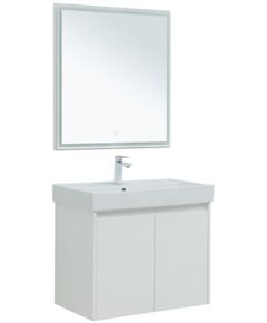 Купить Мебель для ванной Aquanet Nova Lite 75 белый глянец (2 дверцы) (00302535) по цене 47345 руб., в Санкт-Петебруге в интернет магазине 100-Систем, а также дургие товары AQUANET из раздела Готовые решения для ванной комнаты и Мебель для ванной комнаты